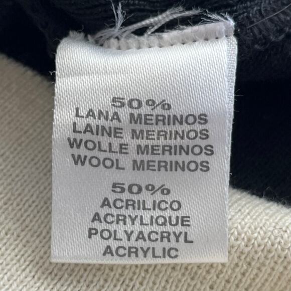 Clorindia Womens Full Jacket Block ColorBlack/White MerinoWool Blend Career Wear - Picture 6 of 10